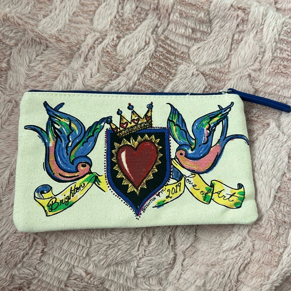 Brighton 2019 “Love of Art” Canvas Zipper Pouch